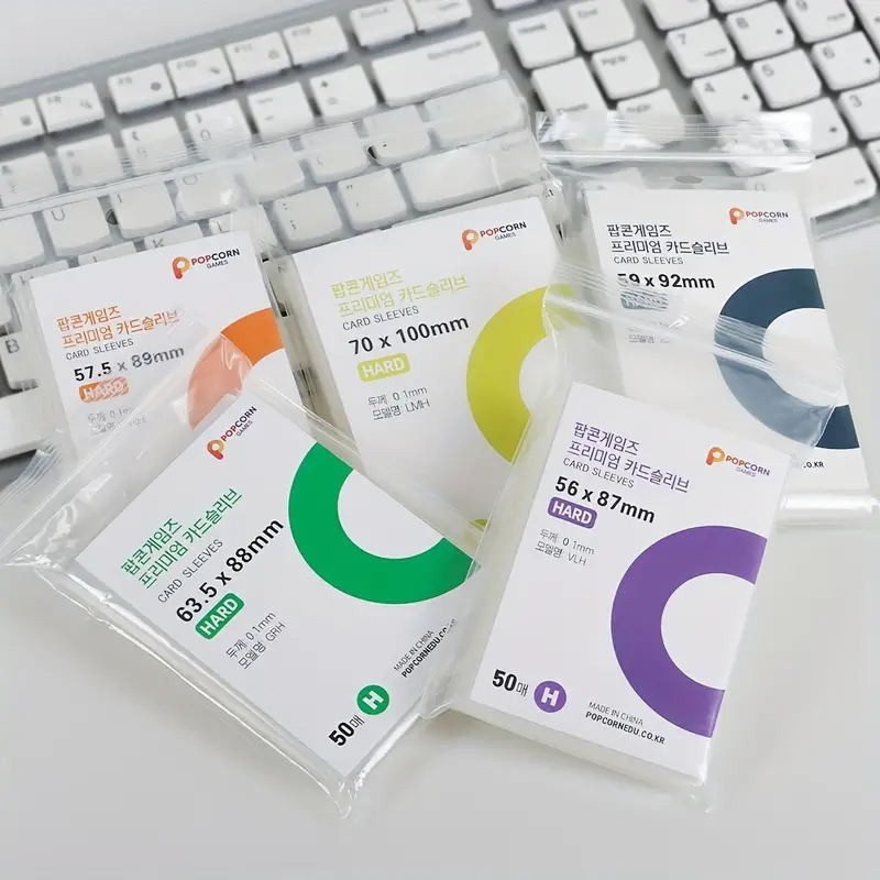 

50 Pieces Card Film Protective Film Transparent Card Holder CPP Album Binder Suitable for Camera Storage Album Protection