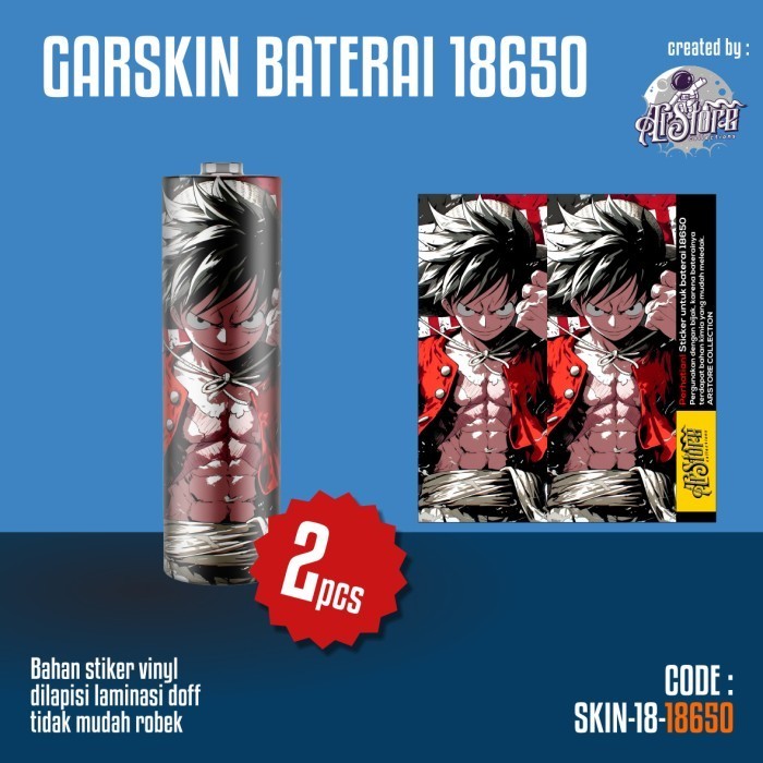 

STIKER BATERAI 18650 -bisa costume