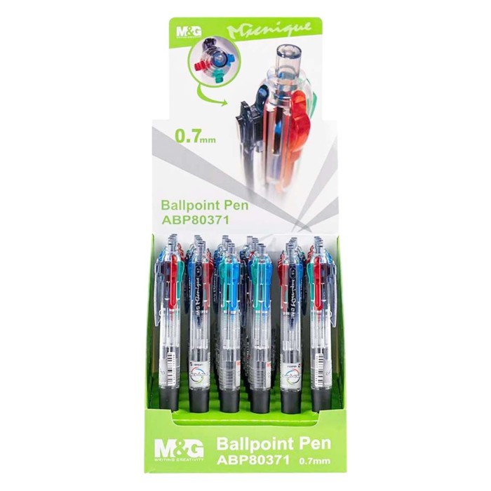 

Ballpoint Barell 4 Warna M&G ABP80371 Multifunction In 1 Pulpen 4 warna 0.7mm