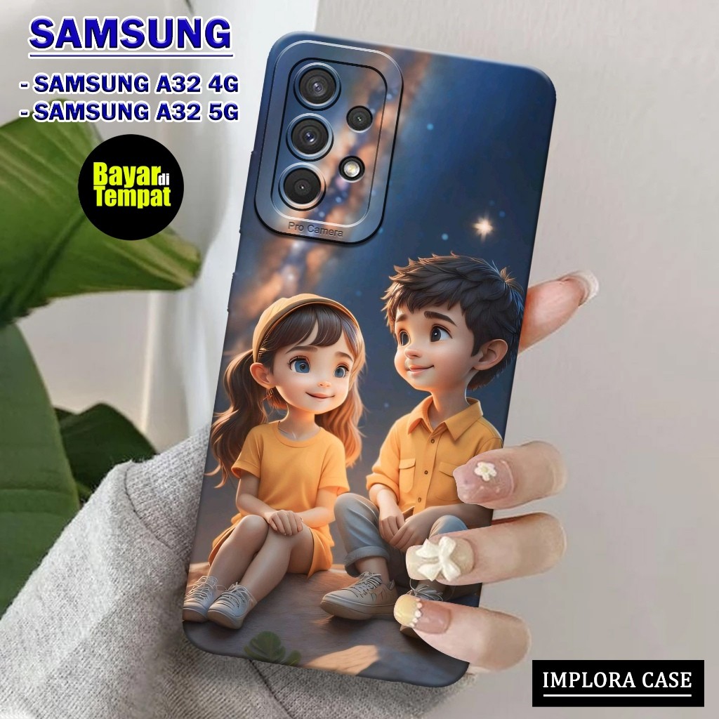 Case SAMSUNG A32 4G / A32 5G Motif PASANGAN IMPLORA CASE Casing SAMSUNG GALAXY A32 4G / A32 5G Softc