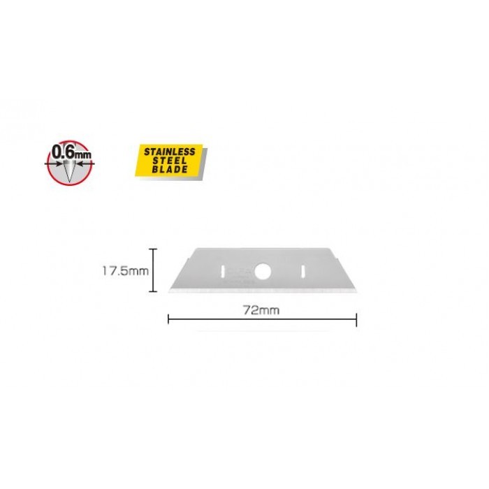 

OLFA SKB-2S Refill Pisau Cutter SKB-2S/10B (10Ppcs/pack) Stainless Steel Spare Blade For SK-3 SK-4 SK-5 SK-9 SK-12