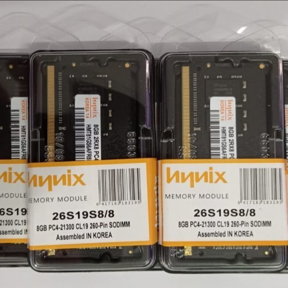 RAM LAPTOP DDR4 4GB 8GB 16GB HYNIX SODIMM 3200MHZ / 2666Mhz LIFETIME