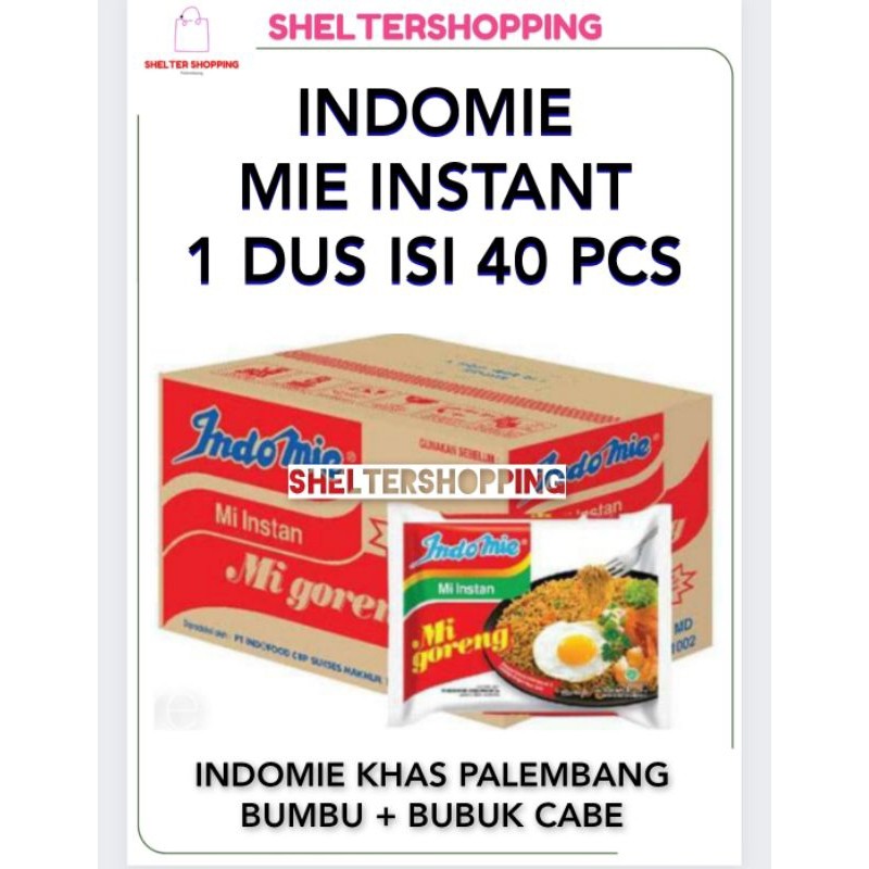 

(INSTANT & SAMEDAY) INDOMIE Mie Goreng Mie Instant Per Dus isi 40 Pcs
