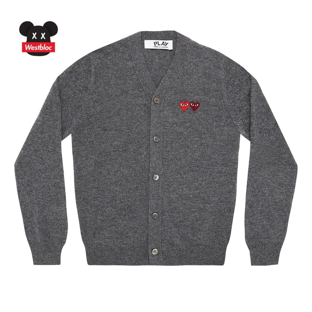 Comme Des Garcons Play x Men Wool Cardigan - Sacai Fragment Auralee