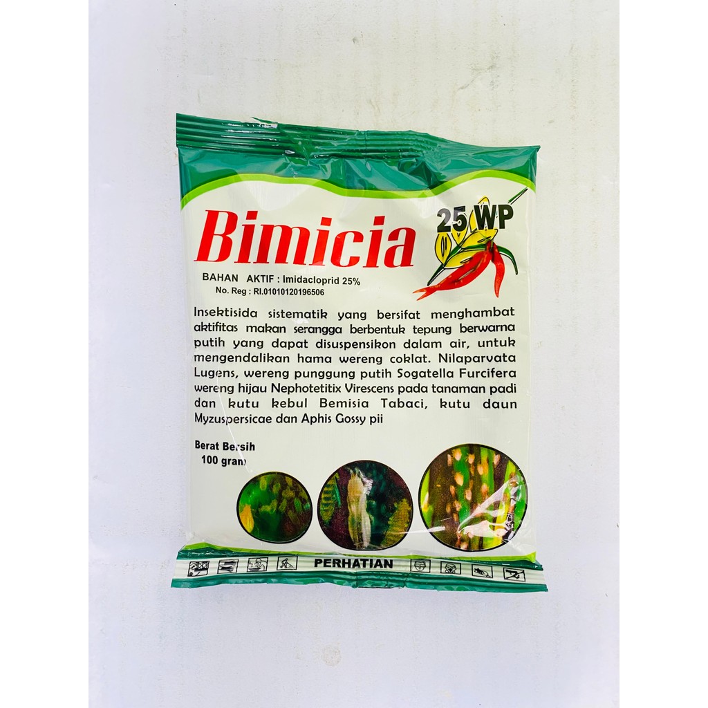 Insektisida sistemik BIMICIA 25WP isi 100gr mengendalikan hama wereng thrips