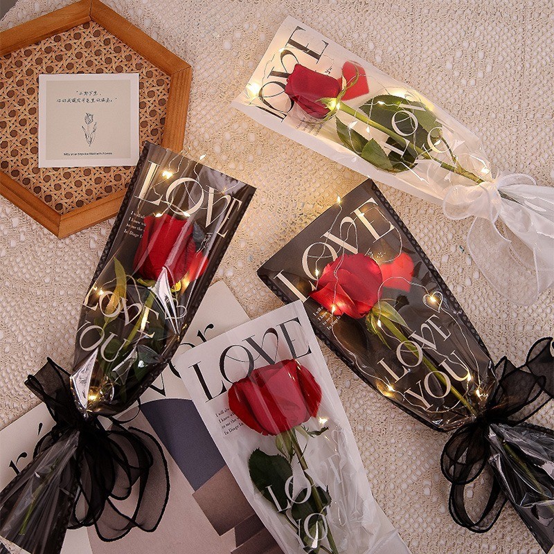 

(ECER) Plastik Bunga Singgle Flower Buket Opp (TIDAK TERMASUK BUNGA)
