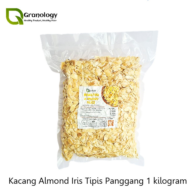 

Roasted Almond Slice / Kacang Almond Slice Oven (1 Kilogram) by Granology