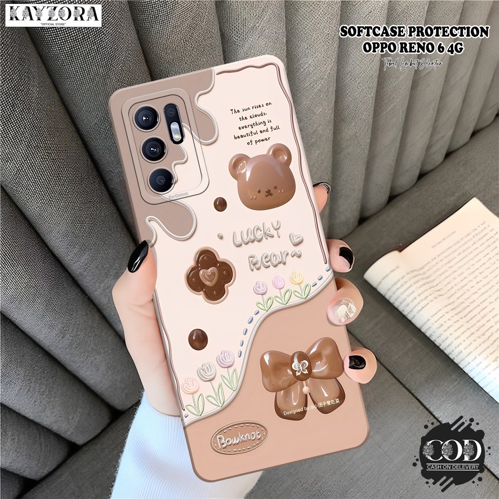 Softcase HP OPPO Reno 6 4G Terbaru KAYZORA Fashion Shock Resistant Case Kartun Case OPPO Reno 6 4G S