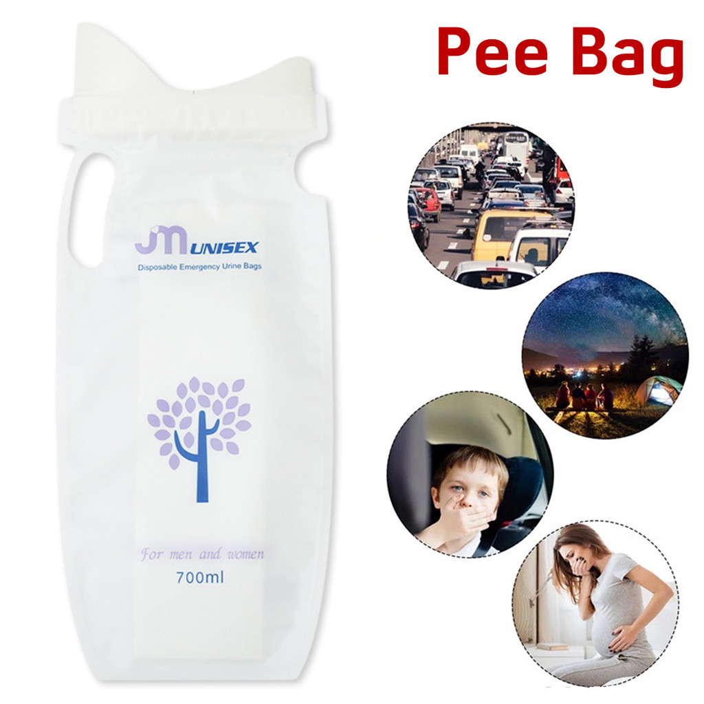 4pcs Urine bag Kantong Urine Gel OneMed Maksimal Bag Traveling 700ml