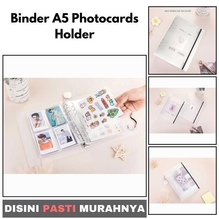

PLGI Cover Binder A5 Photocards Collect Book Postcard Holder 2A02U2