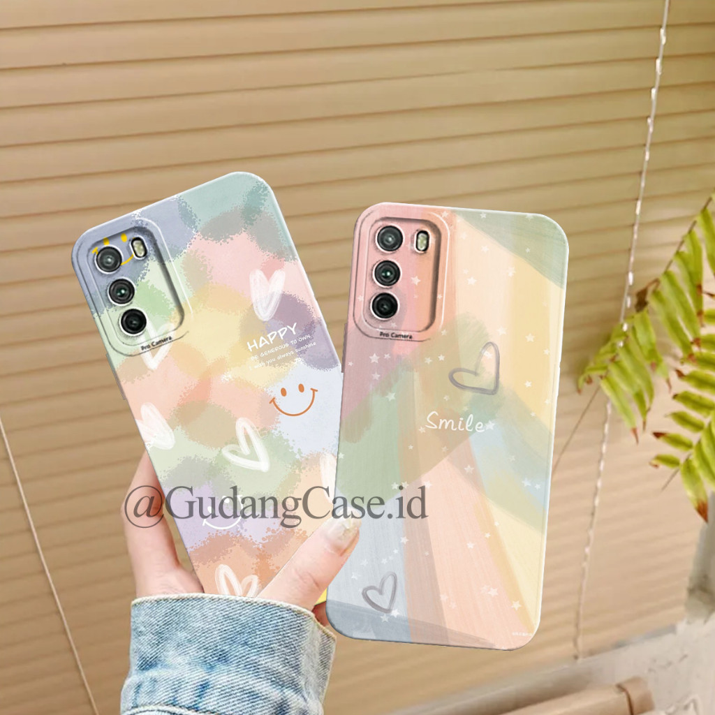 Softcase Xiaomi Poco M3 Motif Love Smile Case Pro Camera