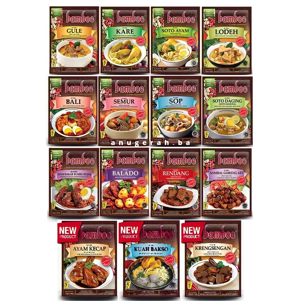 

Bumbu Instan Bamboe Bumbu Masak Bumbu Penyedap Bumbu Marinasi