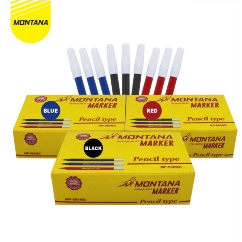 

KAYDEN STORE GROSIR 1 box SPIDOL PERMANEN KECIL MONTANA MP - 888