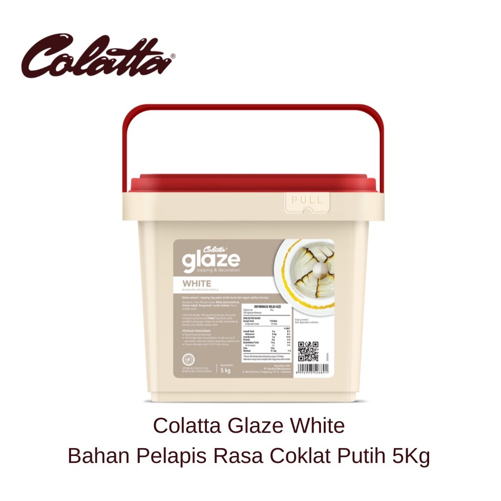 

Colatta Glaze White - Bahan Pelapis Rasa Coklat Putih 5Kg