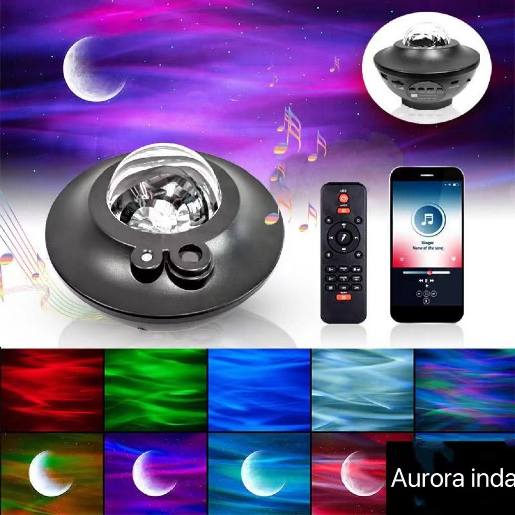 Proyektor lampu Dengan Speaker Langit Malam Bintang 2in1 Galaxy Nebula Lamp Starry Projector Light L