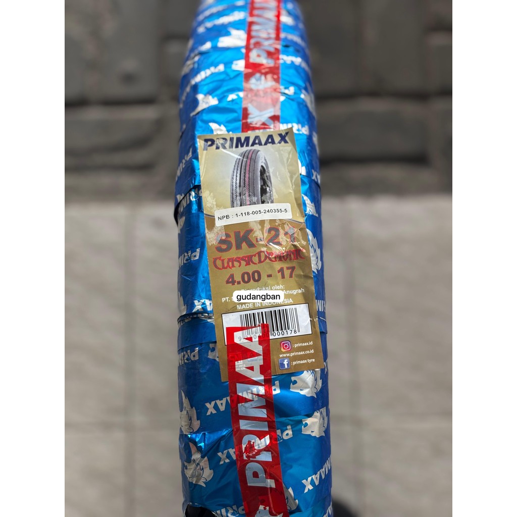 ( PRIMAAX - SK21 ) BAN 400 17 Classic Demonic Motor Classic Custom TUBETYPE