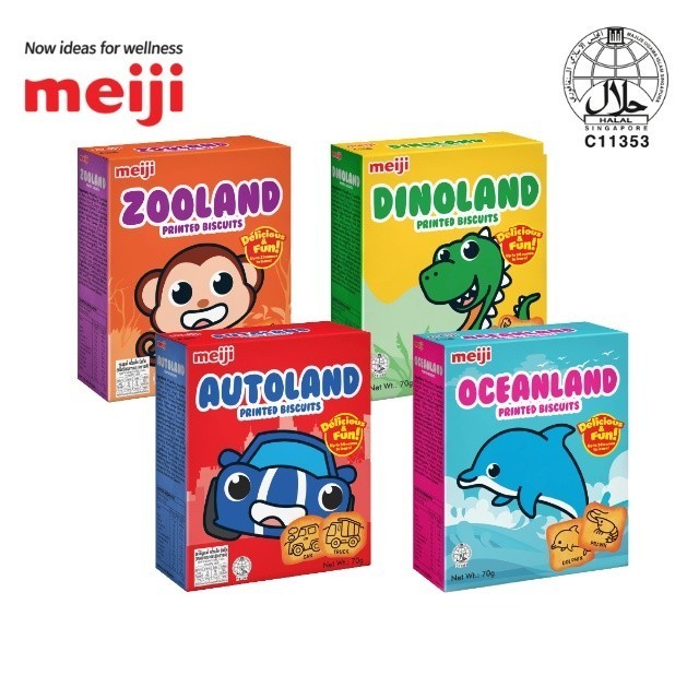 

Biskuit MEIJI Printed Biscuits asal Singapore