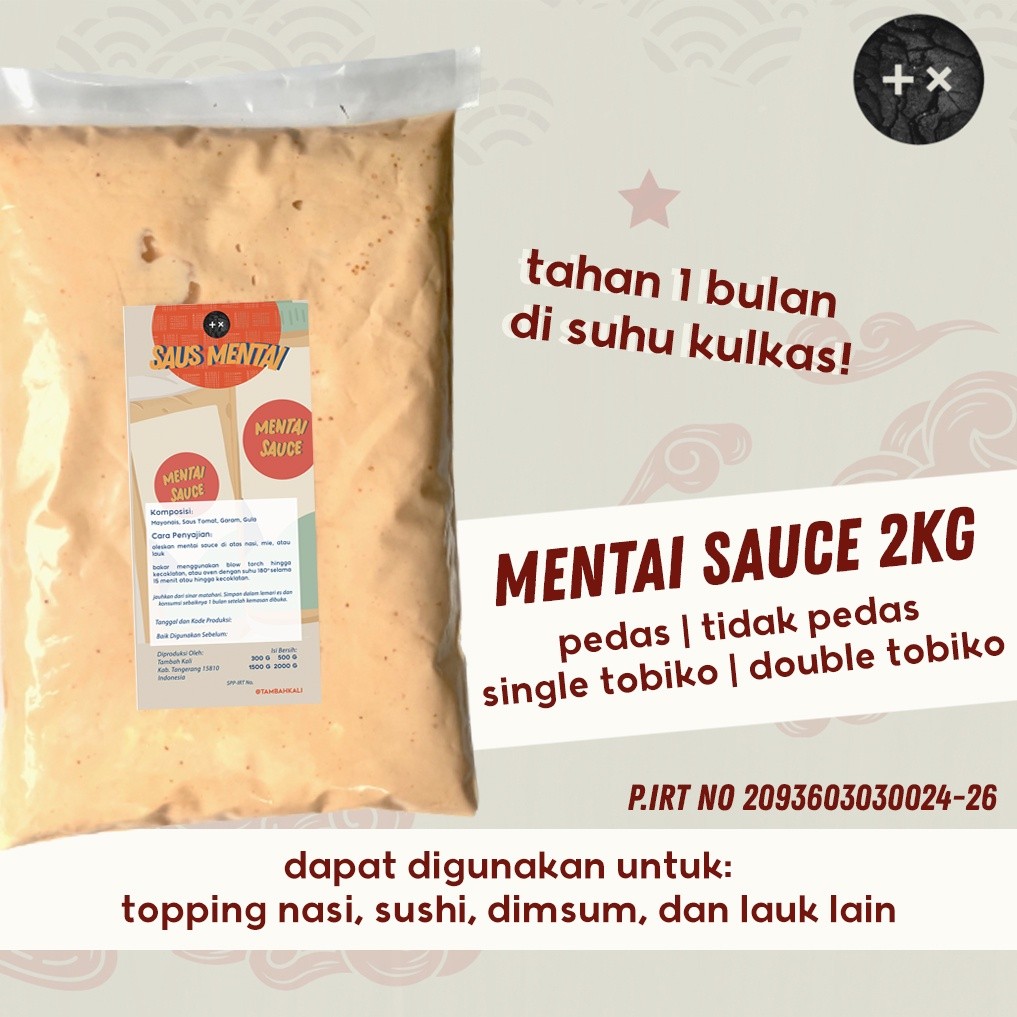 

NEW Mentai Sauce Saus Saos 2kg PREMIUM