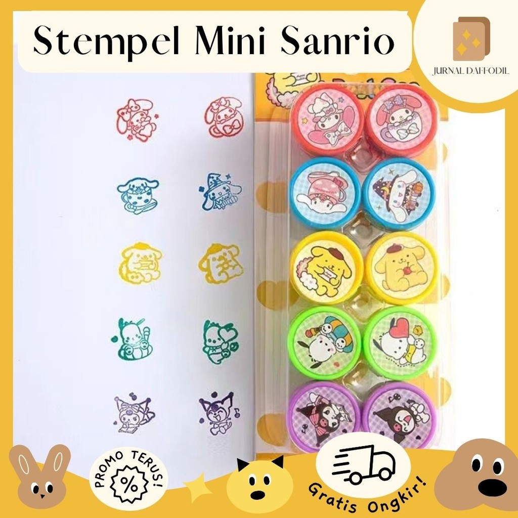 

Jurnal Daffodil - Stempel Guru Kartun Mini Sanrio / Stamp Komentar Guru Stempel Anak Warna Warni Stempel Good Job Stamp