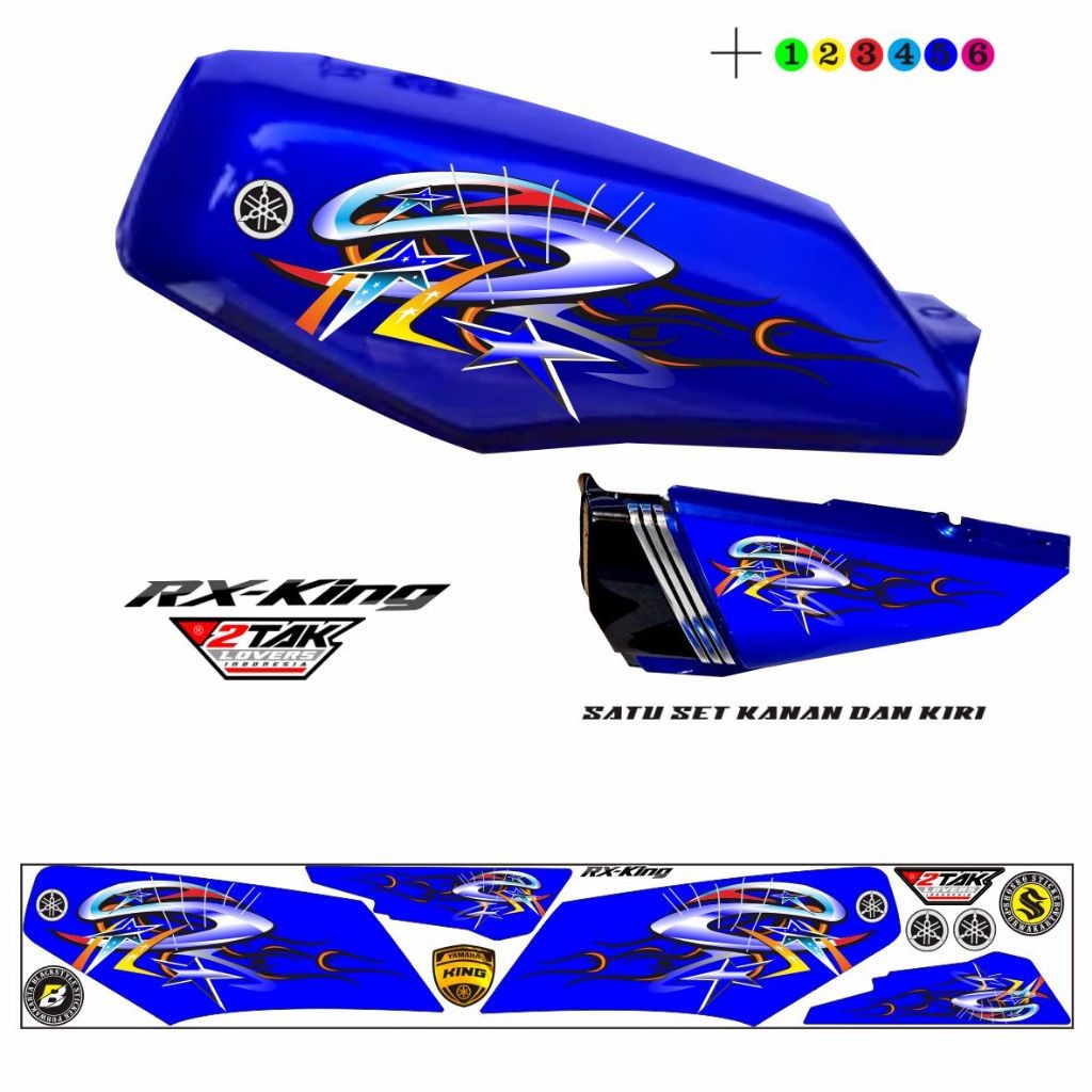 LIS STIKER RX KING VARIASI RX KING MOTIF KEREN RX KING STIKER