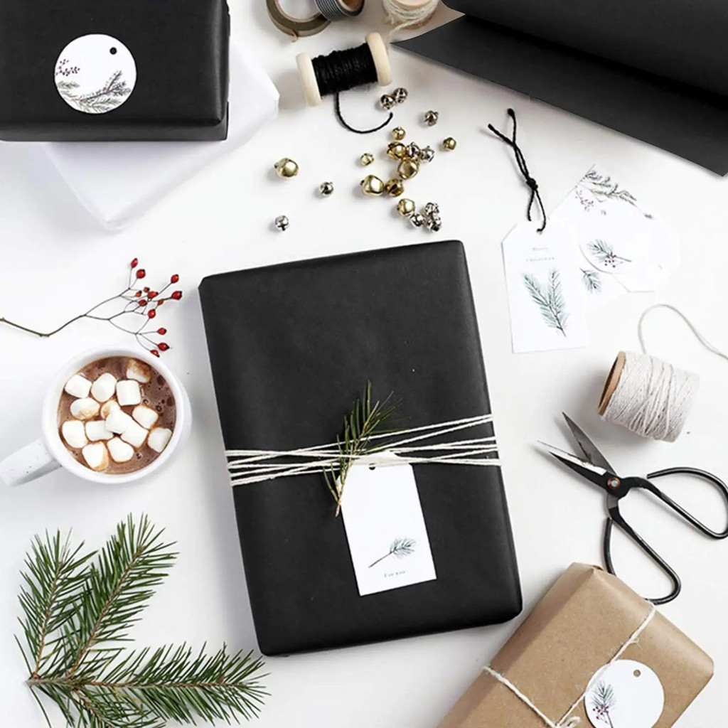 

White/Black/Brown Kraft Paper Roll for Wedding Birthday Party Handmade Gift Wrapping Parcel Packing Art Craft Poster Decor