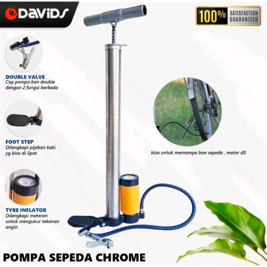 

(BUBBLEWRAP) POMPA ANGIN BAN BESAR TABUNG BESI + METER