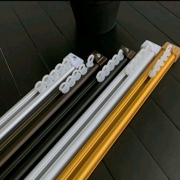 rell kotak besi vitrase dan gorden prisket panjang 50/200 cm besi  gorden Engkel