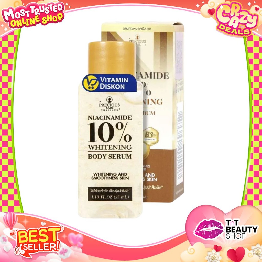 Precious Skin Niacinamide 10% Whitening Body Serum Booster 35ml | TnT Beauty Shop