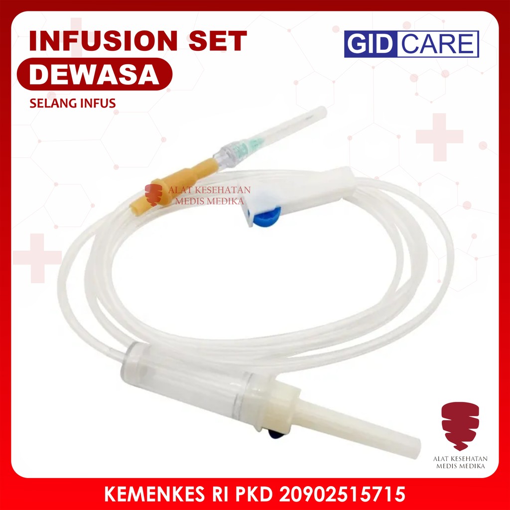 Infusion Set Adult GID Care Alat Bantu Selang Infus Set Dewasa Infuset
