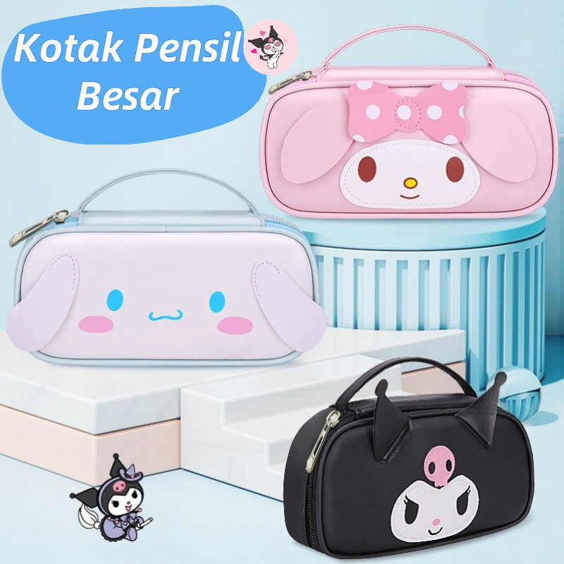 

Kotak Pensil bahan PU Kulit Tempat Pensil Motif Karakter Sanrio Lucu Ukuran Besar