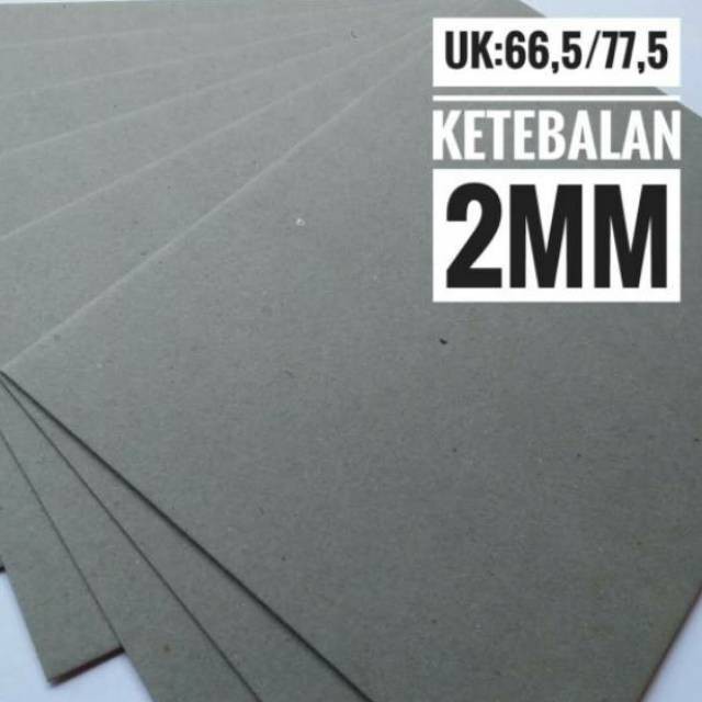 

( 5 Lembar ) Kertas Board No. 30 / Karton 2 Mm Uk Plano 65 Cm X 75 Cm