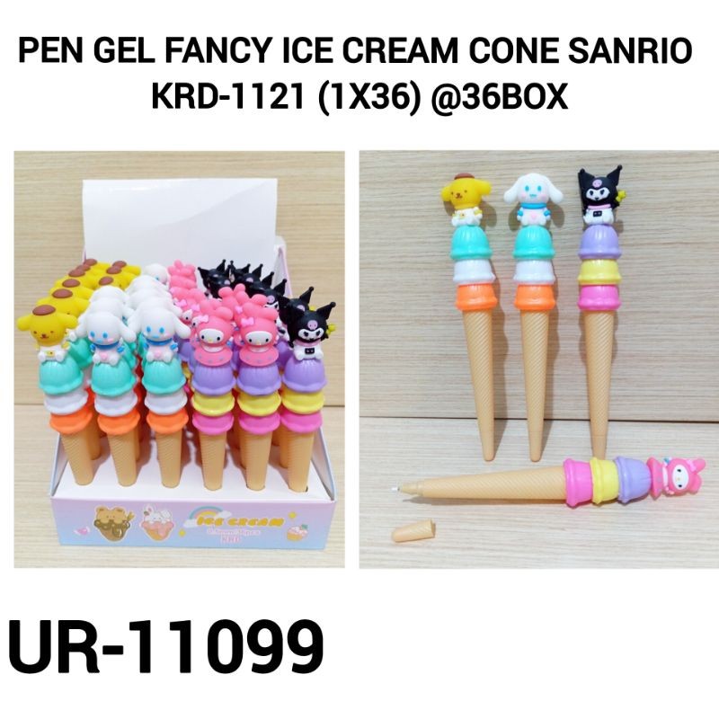 

PEN GEL FANCY LUCU MOTIF SANRIO BENTUK ICE CREAM CONE KRD-1121