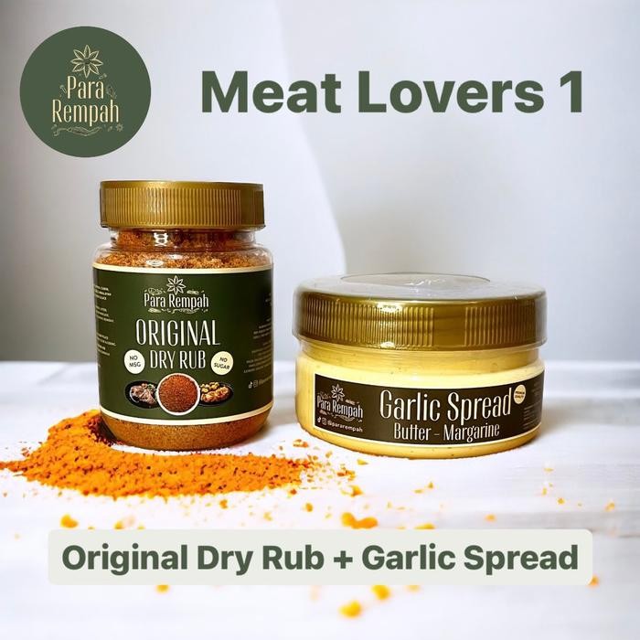 

BR Paket Bumbu STEAK : Dry Rub + Butter Margarine Para Rempah Bumbu Dapur - ORI + GARLIC