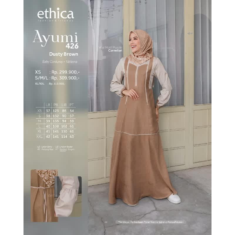 ETHICA GAMIS DEWASA  AYUMI 426 D.BROWN
