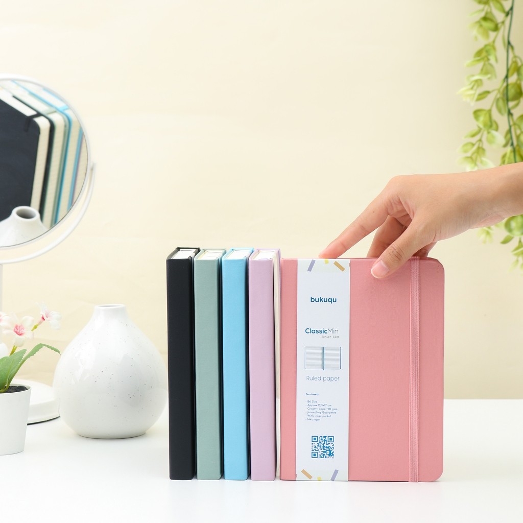 

COD Bukuqu Classic Notebook Ukuran B6 (12.5 x 17 cm) - Buku Agenda - Bullet Journal Mini SALE
