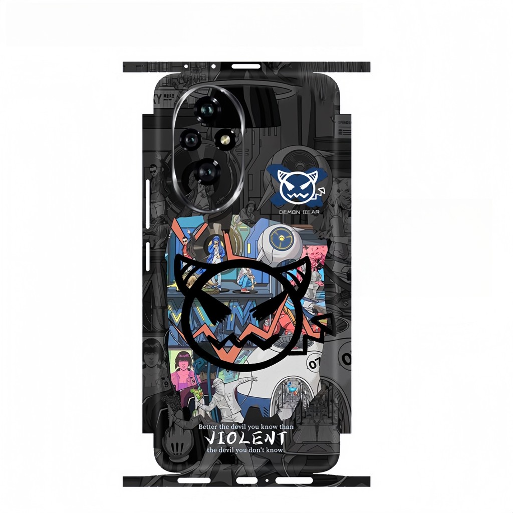 Garskin Pelindung 3M Material Cute Pattern Matte Film Skin Phone Back + Sides Sticker For Honor 300 