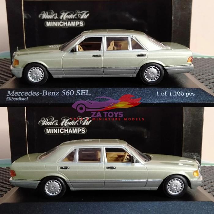 Mercedes Benz S Class 560Sel Light Green by Minichamps 43