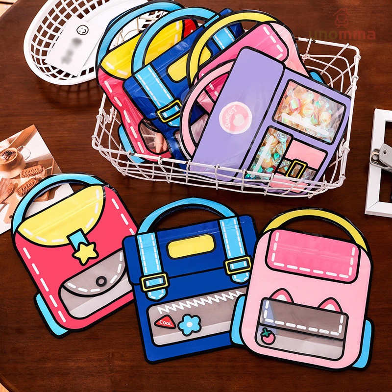 

Goodie Bag Plastik Standing Mini Pouch 2D Ulang Tahun Anak Motif Kartun Plastik Bingkisan Makanan Tas Hampers Snack Ulang Tahun Anak Bungkusan Plastik Cookies Lucu Pesta Perayaan Kantong Plastik Ziplock Tas Sekolah