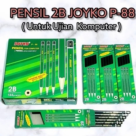 

Pensil 2B Joyko P88 Hijau untuk Ujian Komputer