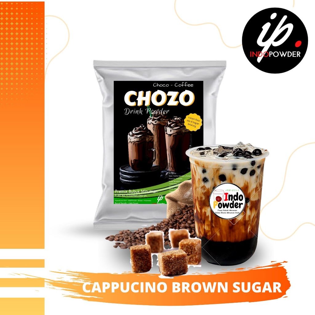 

CAPPUCINO BROWN SUGAR Powder Drink 1Kg - Bubuk Minuman Cappuccino Brown sugar 1Kg