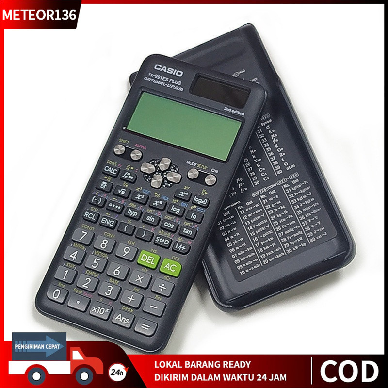 

Kalkulator Scientific Casio ilmiah FX-991EX/991ES-Plus Calculator Scientific Casio Kalkulator Casio Scientific 417 Fungsi/Dua Sumber Tenaga Baterai Dan Tenaga Matahari/40 Konstanta Rumus