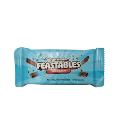 

Mr Beast Feastables Crunch Milk Chocolate Bar Coklat