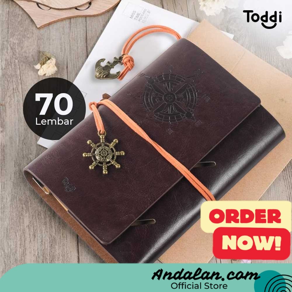 

Toddi Buku Jurnal Leather Notebook Diary A6 72GSM 140 Halaman Blank - 8005