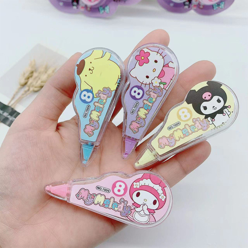 

Tipe X Kertas Roll Mini 8 M Karakter Lucu Sanrio / Fashion / Impor / Correction Tape/ TIPEX / Tipe-X / Roller / Fancy / Stationery / Stationary / Kekinian / Tiktok/ KUROMI/POMPOMPURIN /MELODY MYMELODY /CINAMOROLL /HELLO KITTY /POCHACO