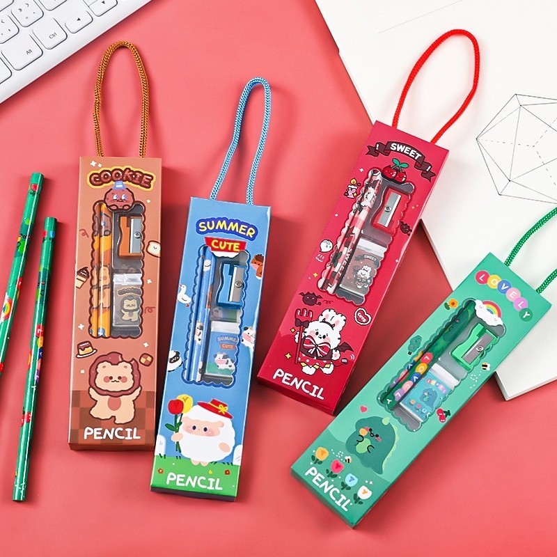 

Set Alat Tulis / 5Pcs Set Alat Tulis Pensil Motif Kartun Lucu / Set Alat Tulis Sekolah 5 in 1