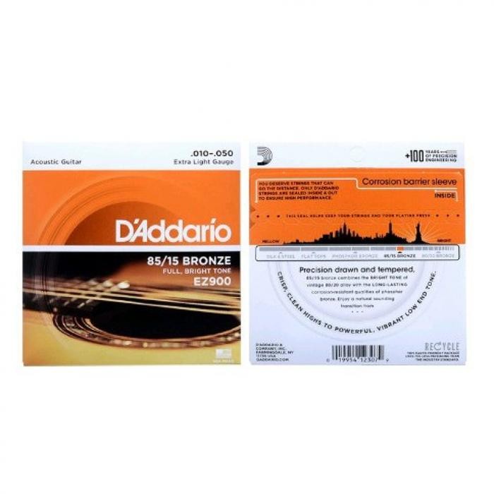 100% Senar Gitar D Addario Original D'addario Daddario Ez890 Ez900