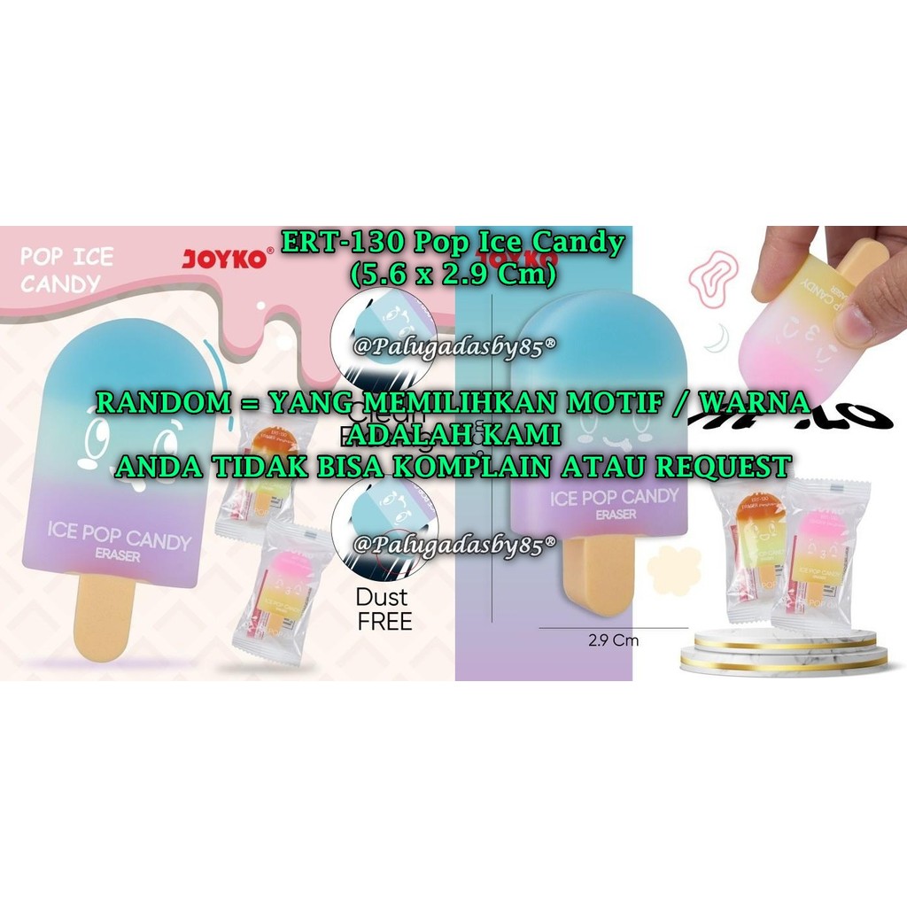 

(1 Biji) GROSIR Penghapus JOYKO ERT-130 Pop Ice Candy / Penghapus Eraser Joyko ERT-130 (1 Biji)