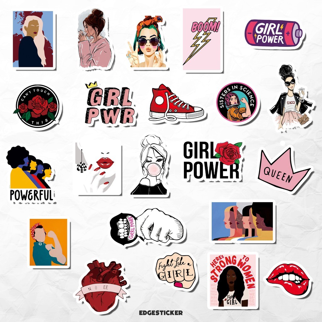 

GIRL POWER Sticker Tumblr Aesthetic Laptop HP