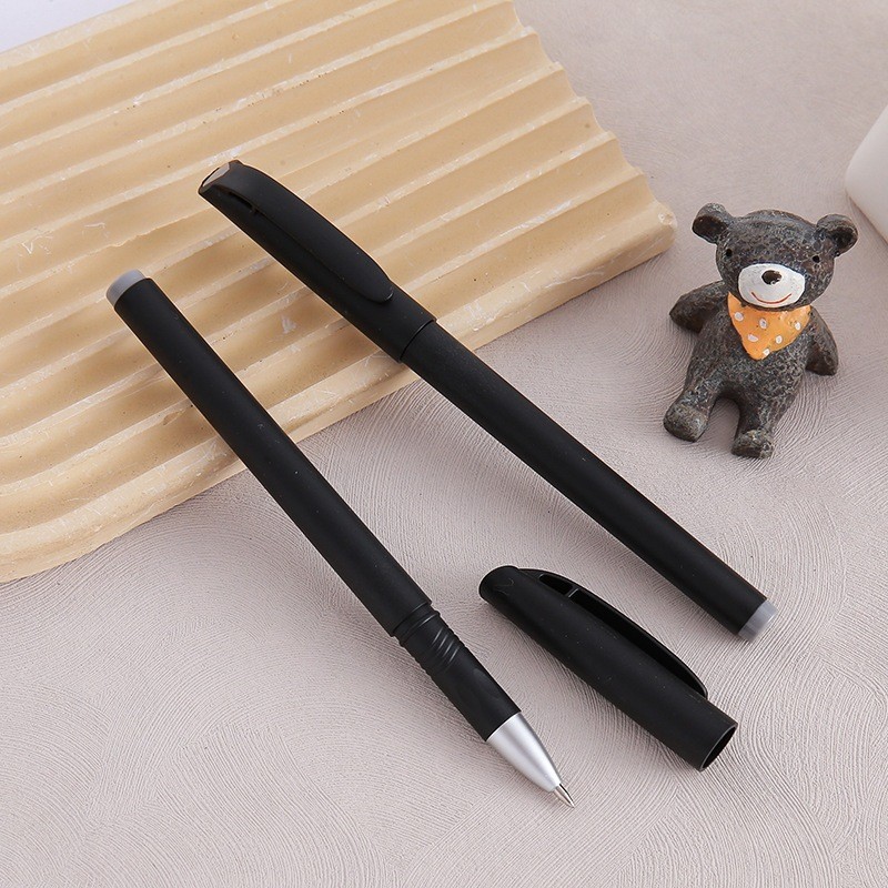 

6 Pulpen Hitam Polos Doff Klasik Tanpa Logo Pena Kreatif Acara Souvenir Seminar IDG-ST0595