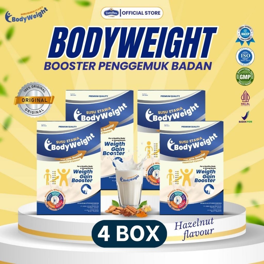 

Susu Etawa Booster Penggemuk Badan BodyWeight Susu Kambing Etawa Membantu Meningkatkan Nafsu Makan dan Masa Otot Kemasan 250gr Paket 4 Box